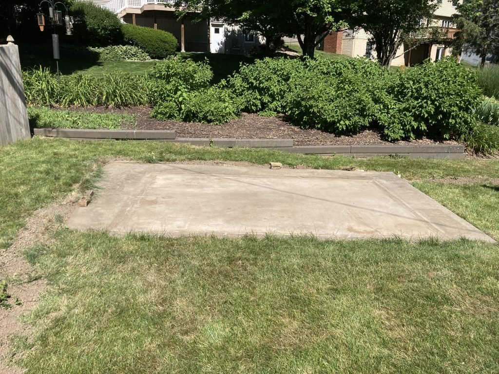 shed torn down