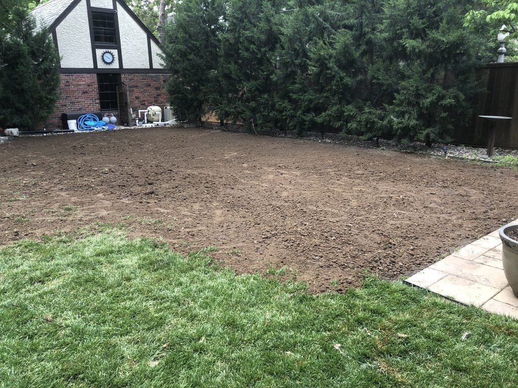 Showing completed pool removal