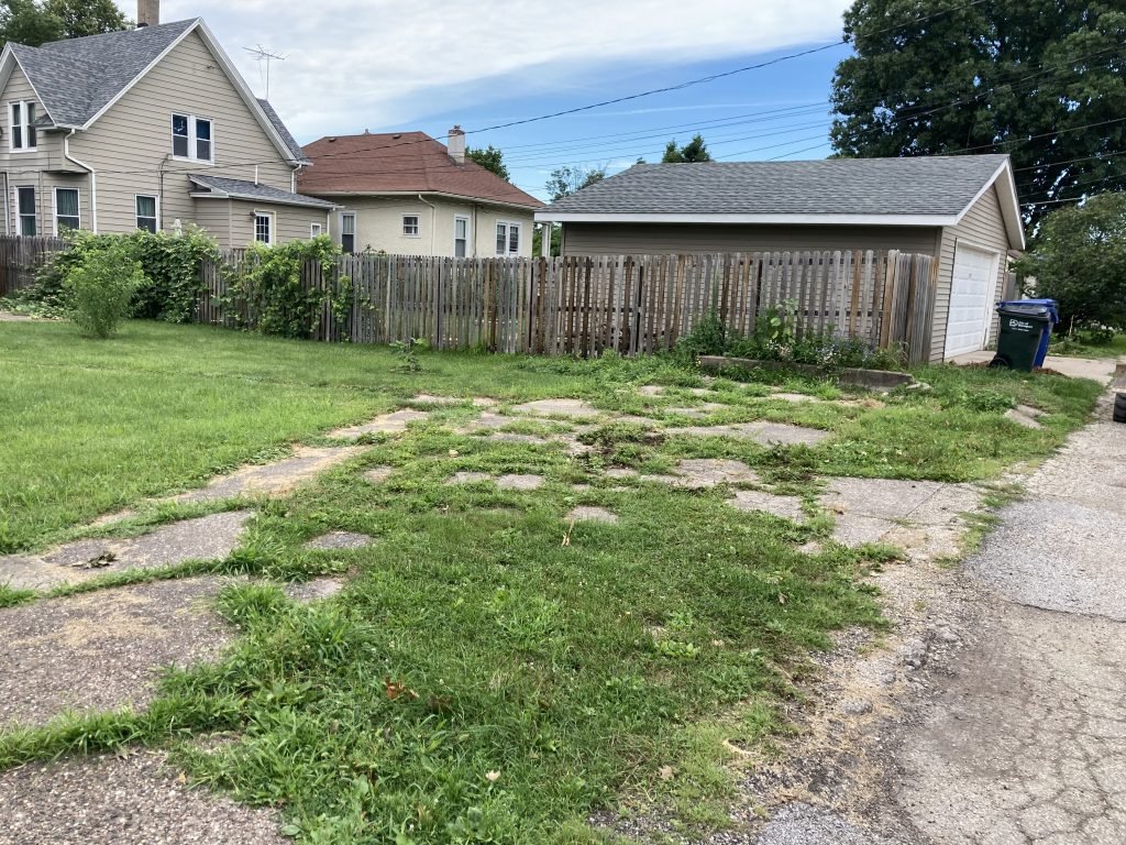 remove concrete slab and footing